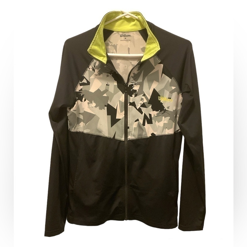 Y2k Wilson Zip Up Track Jacket